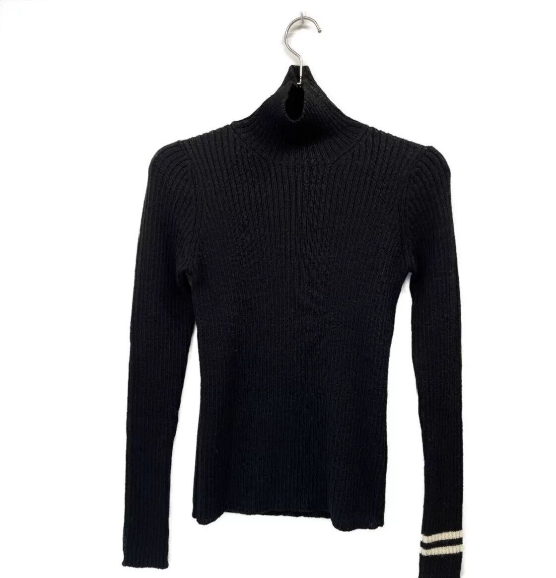 Yohji Yamamoto Y's Wise Black Wool Turtleneck Knit Top Size M / US 6-8 / IT 42-44 - 1 Thumbnail