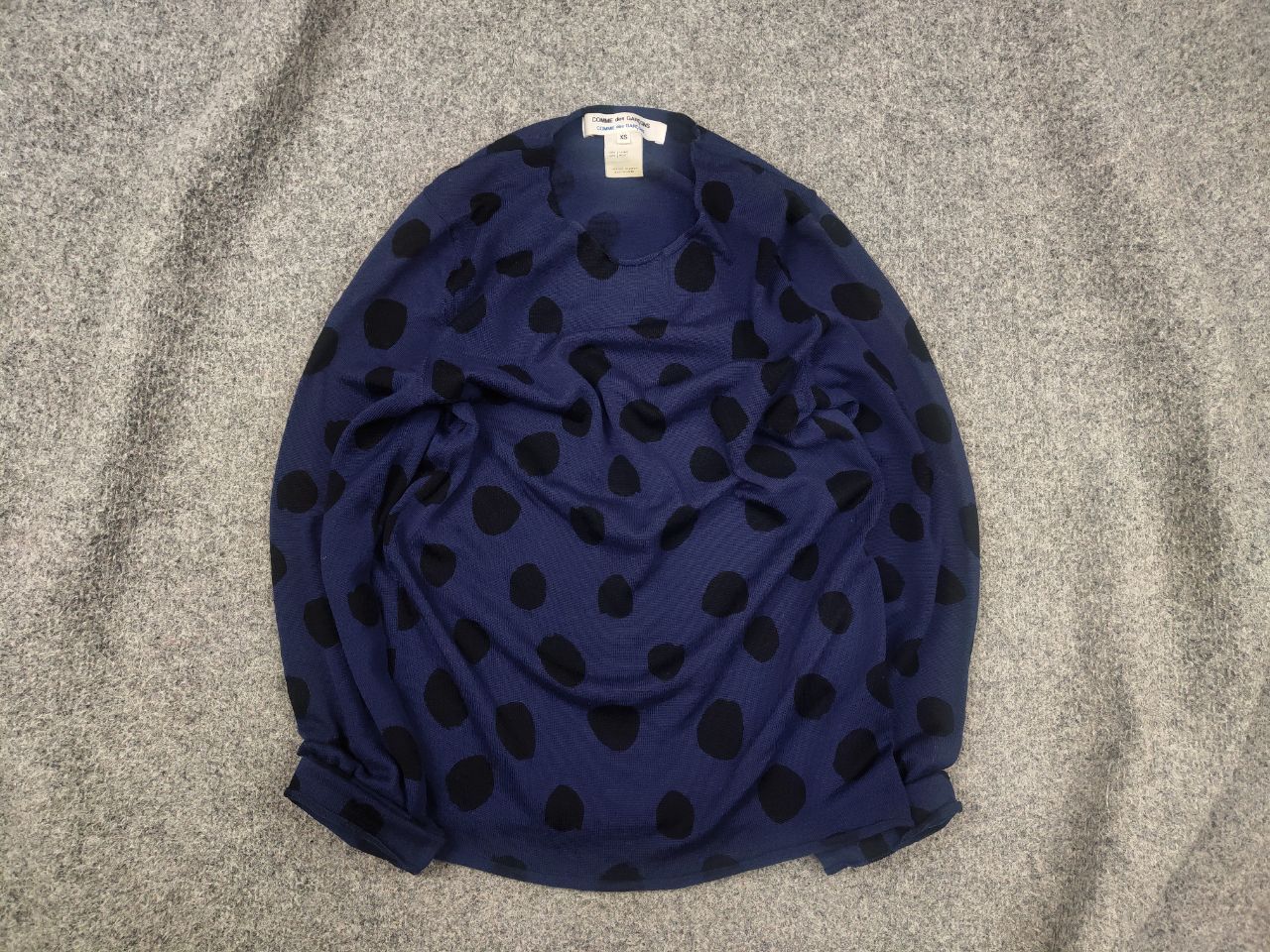 Comme des Garcons Vintage COMME des GARCONS Dot Printed Wool Knit Sweater Size US XS / EU 42 / 0 - 1 Thumbnail