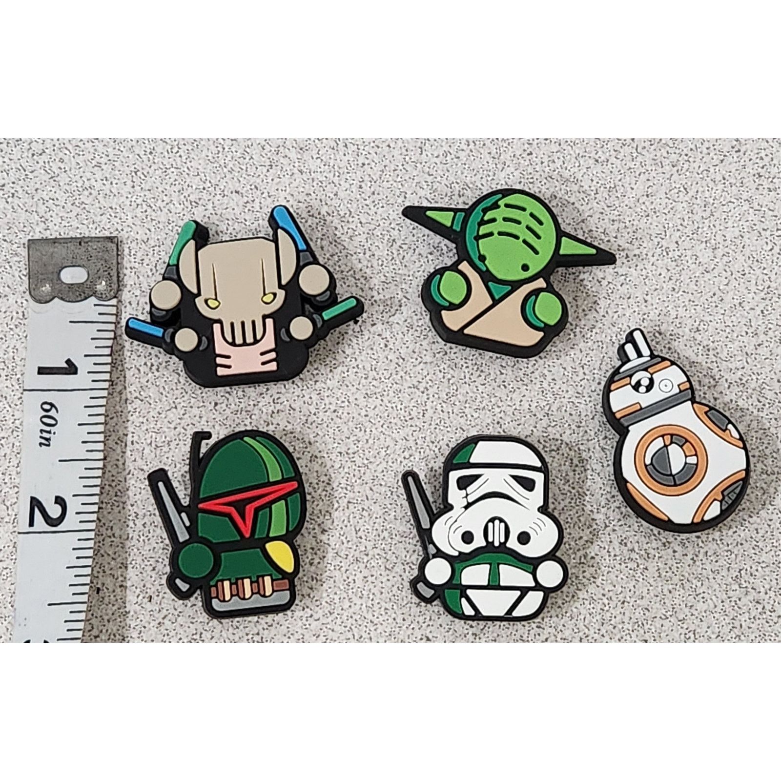 Other Shoe Charms for Crocs 5 Pc Disney Star Wars NWOTS Mixed Lot Size ONE SIZE - 1 Preview
