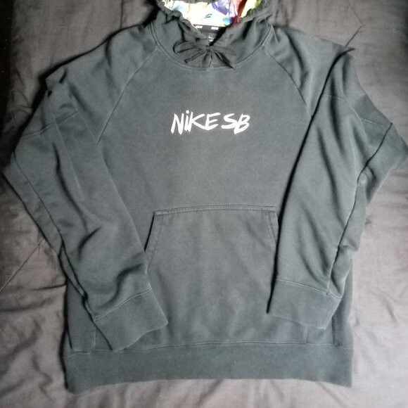Nike SB Vintage Y2K Nike SB Spell Out Hoodie Sweatshirt Size US XL / EU 56 / 4 - 3 Thumbnail