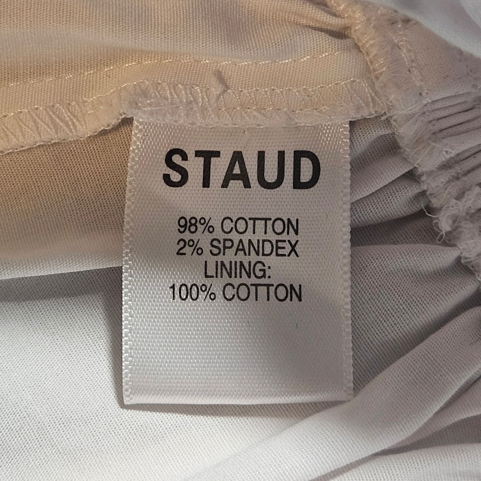 Staud EUC Staud Faye top White Smocked Peasant Blouse 6 Cottagecor Size M / US 6-8 / IT 42-44 - 5 Thumbnail