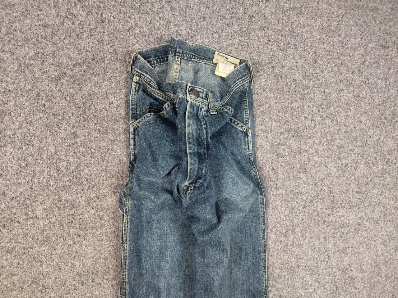 Japanese Brand Vintage Bartack System-u Japanese Denim Faded Jeans Scovill Size US 30 / EU 46 - 3 Thumbnail