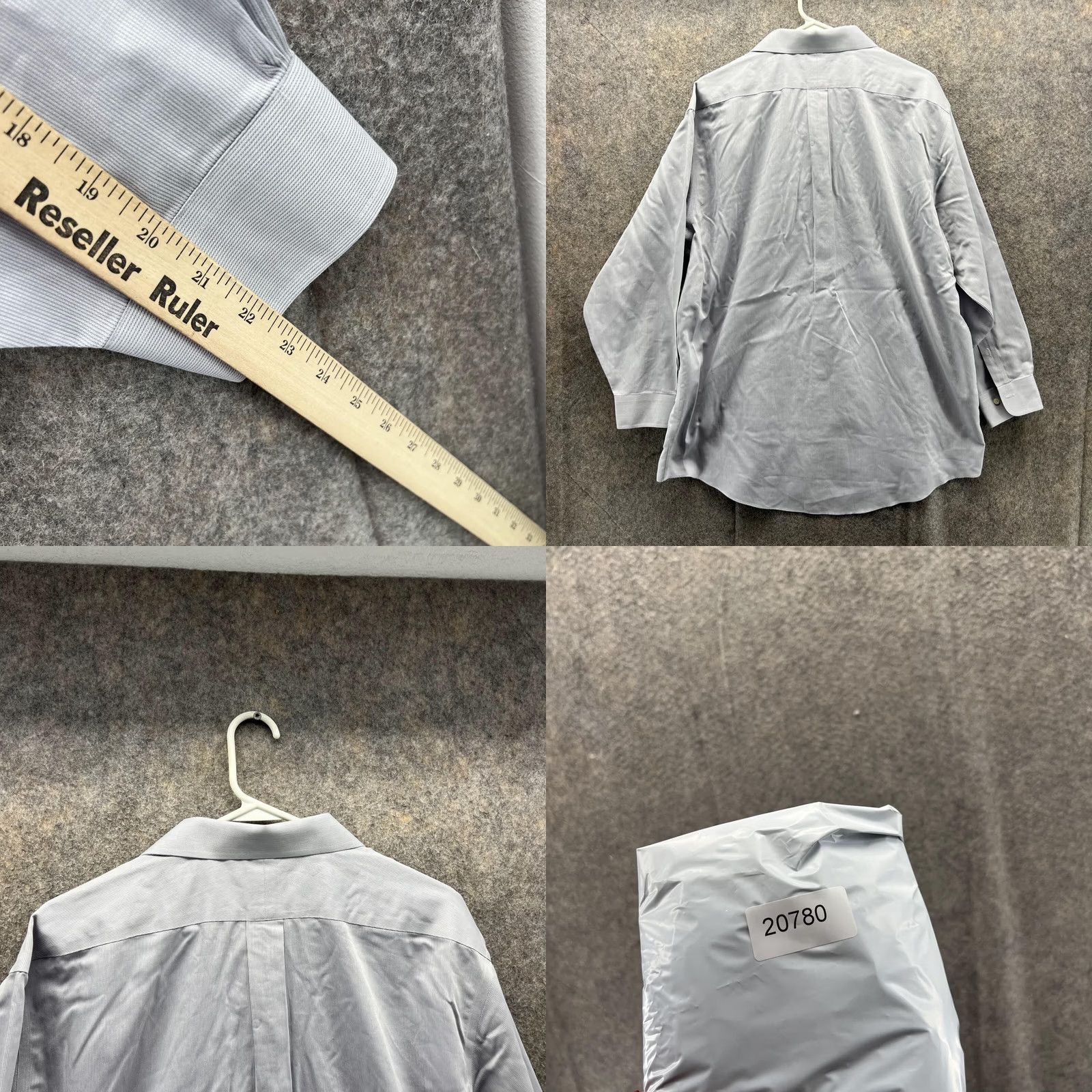 Brooks Brothers Brooks Brothers 346 Shirt Men 17 2/3 Adult Gray Button-Down Regular Fit Size US XL / EU 56 / 4 - 8 Thumbnail