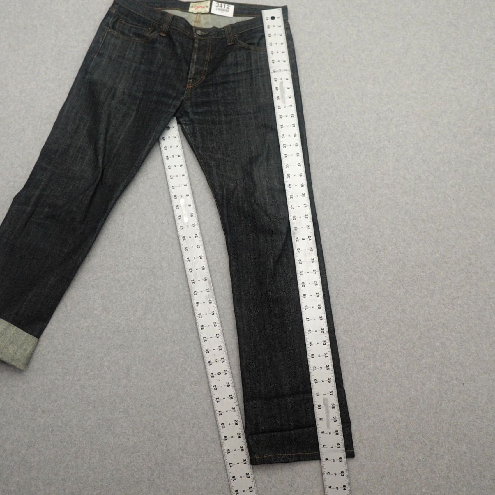 Vintage GLORY UTILITY Jeans 34 (34X31) Blue Denim USA Straight Men’s Jeans Blue Denim Size US 34 / EU 50 - 3 Thumbnail
