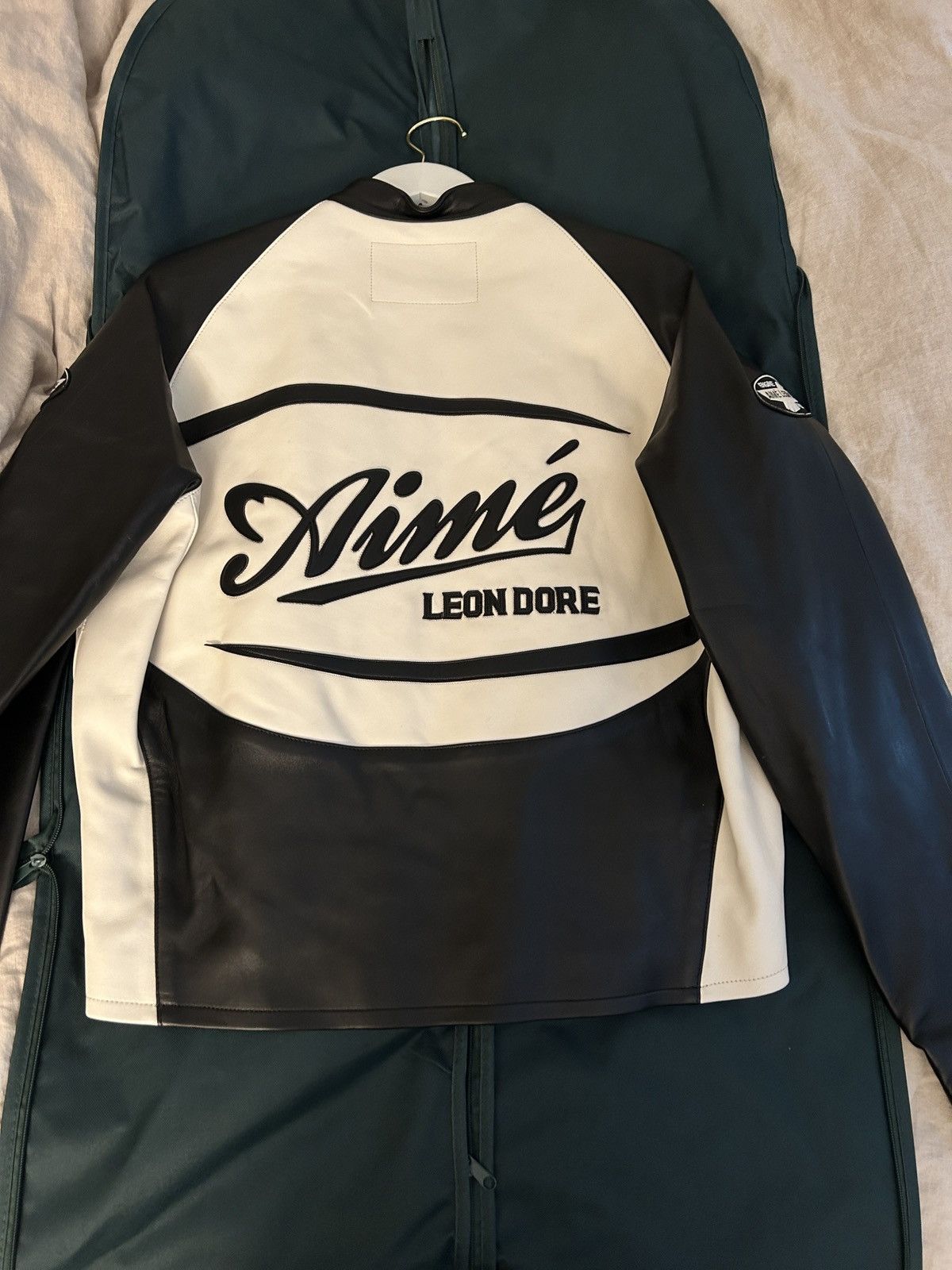 Aime Leon Dore Leather Café Racer Jacket Size US L / EU 52-54 / 3 - 2 Thumbnail
