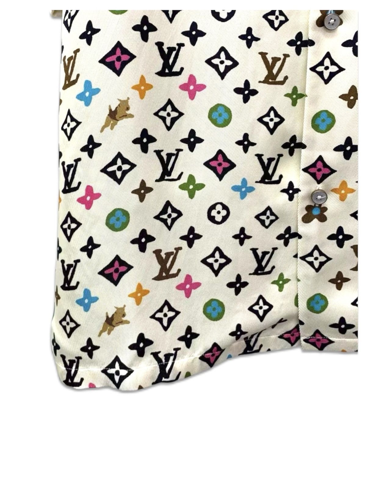 Louis Vuitton × Tyler The Creator Louis Vuitton Tyler M Monogram Short Sleev Silk Dress Shirt Size US M / EU 48-50 / 2 - 3 Thumbnail