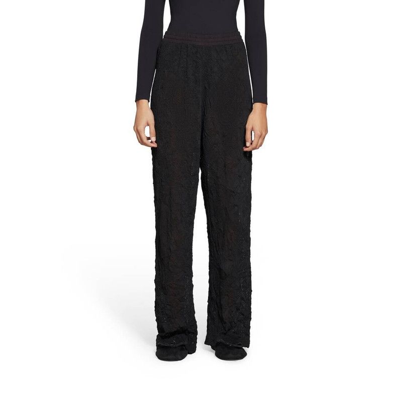 Balenciaga o1in1g0126 Dup / Mesh Baggy Sweatpants in Black Size 28" / US 6 / IT 42 - 5 Thumbnail