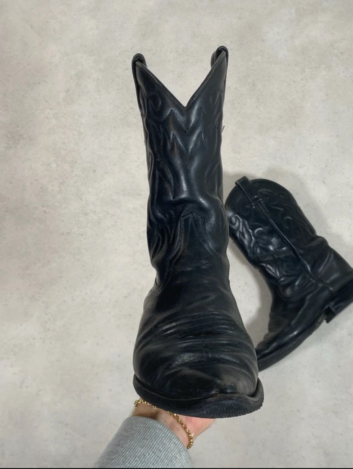 Other Black Santiags Size US 8.5 / EU 41-42 - 5 Thumbnail