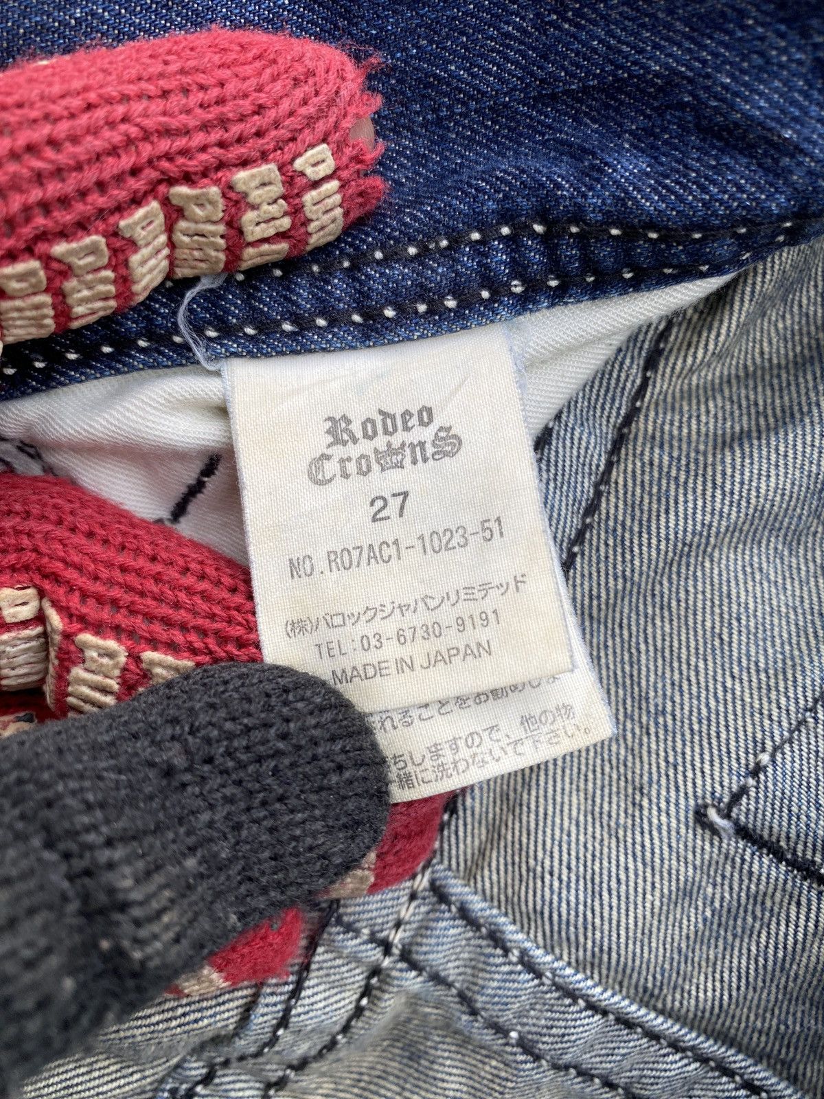 Japanese Brand Flare Rodeo Crown Japan Claw Marks Design Low Rise Denim Size US 30 / EU 46 - 18 Thumbnail