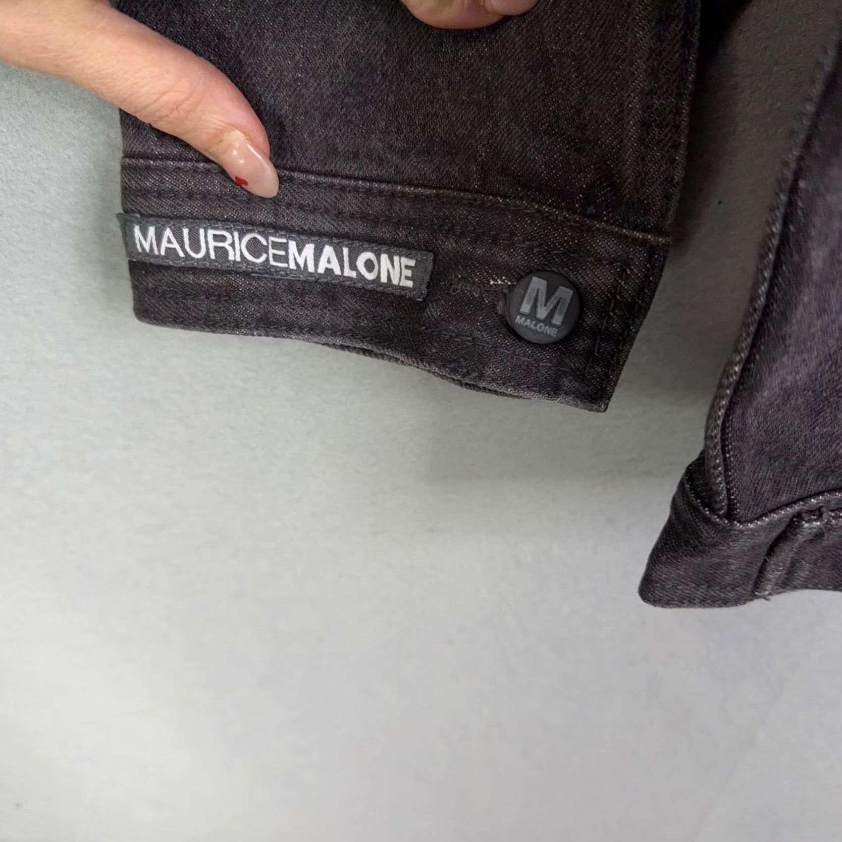 Vintage VINTAGE Maurice Malone MoJeans Jacket Mens 4XL Gray Denim Varsity 90s Mens Size US 39 - 7 Thumbnail