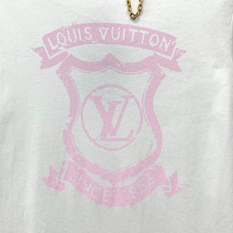 Louis Vuitton Louis Vuitton 22 crewneck, short-sleeve dress in white let Size S / US 4 / IT 40 - 5 Thumbnail
