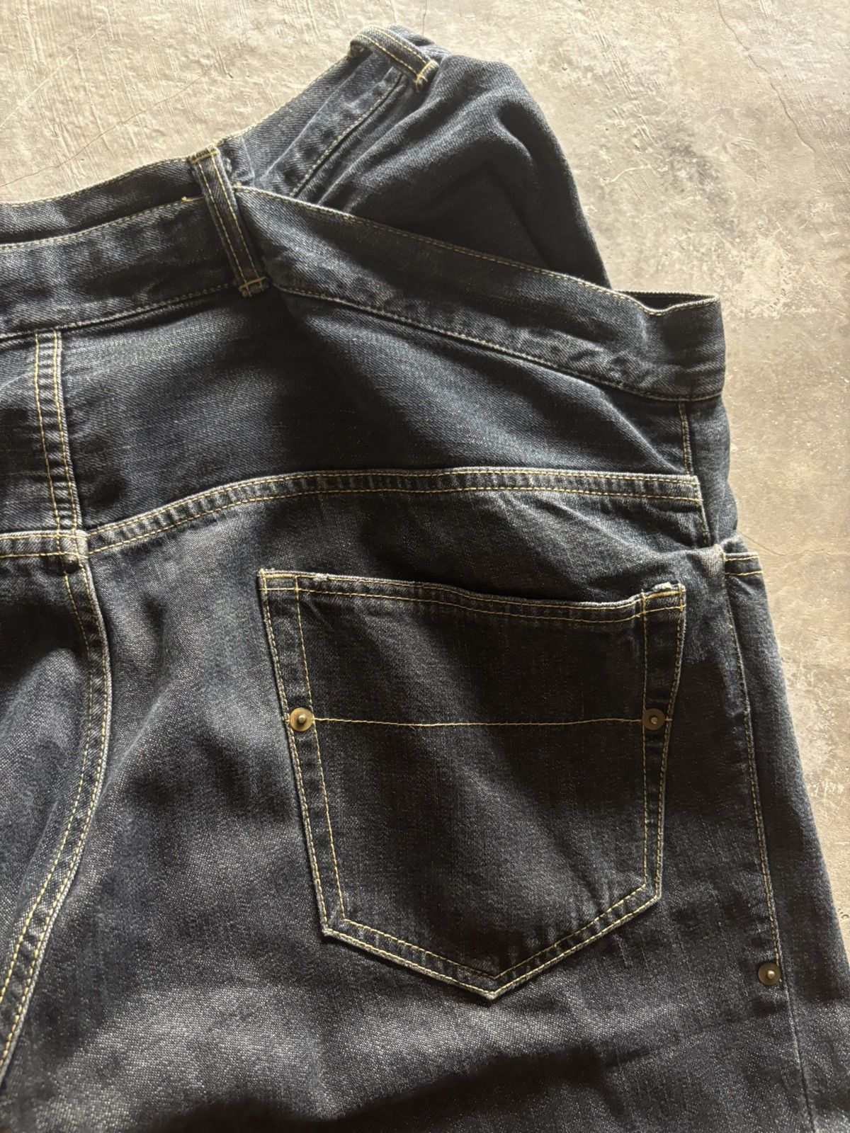 Frapbois FRAPBOIS doublewaist experimental jeans japanese punk gothic Size US 32 / EU 48 - 17 Thumbnail