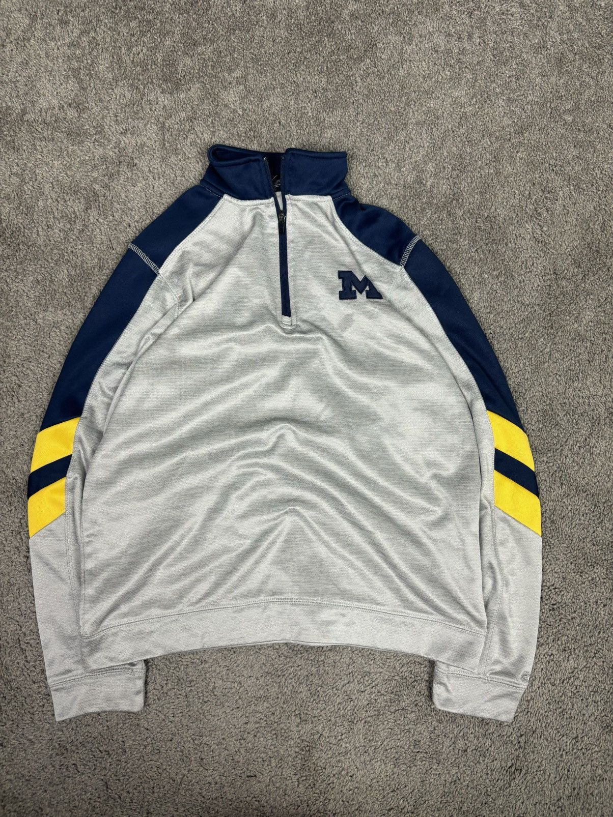 Colosseum Athletics Gray u of m michigan quarter zip up Size US S / EU 44-46 / 1 - 1 Thumbnail