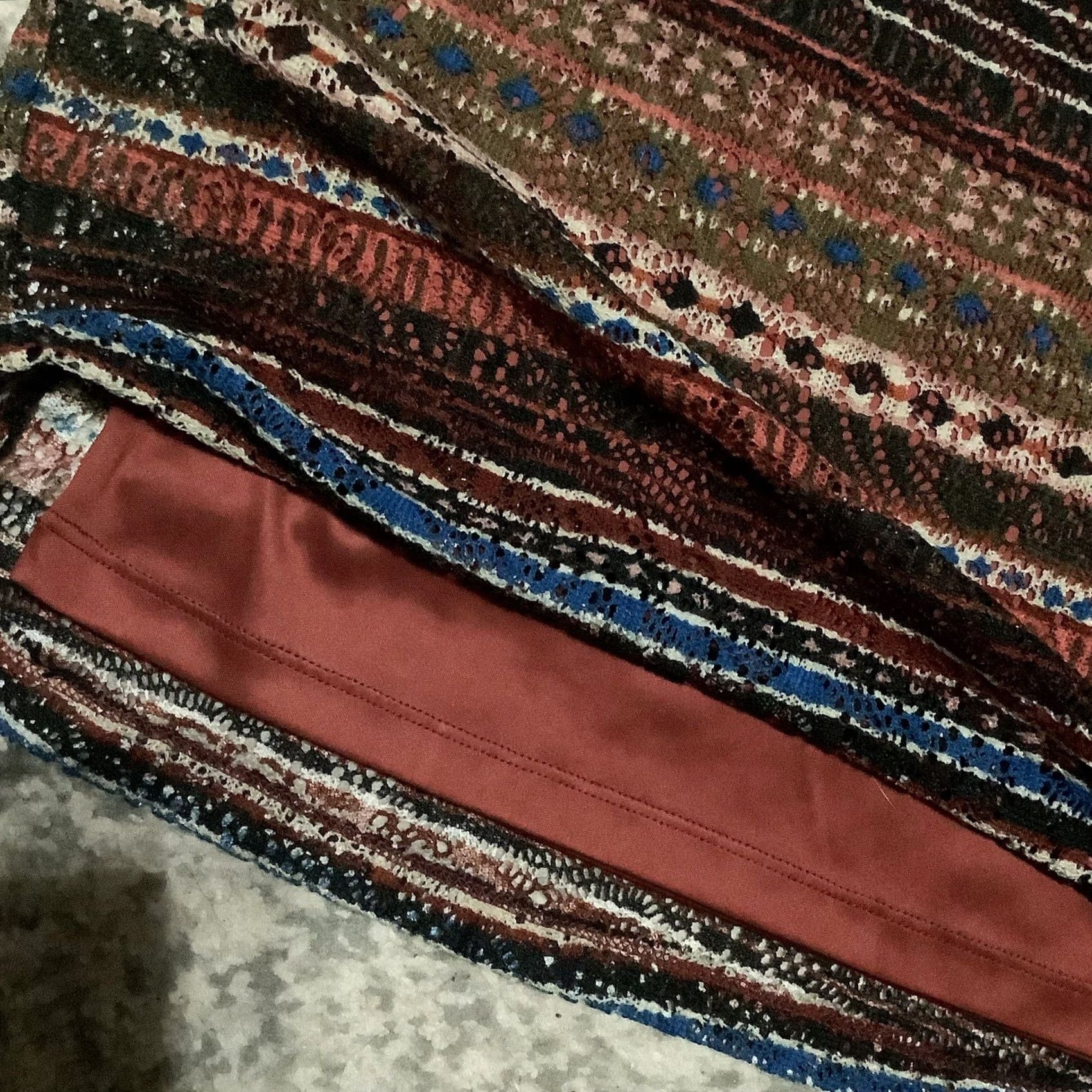 Wrangler Wrangler Women's L Knit Dress Western Themed Multicolor Size L / US 10 / IT 46 - 4 Thumbnail