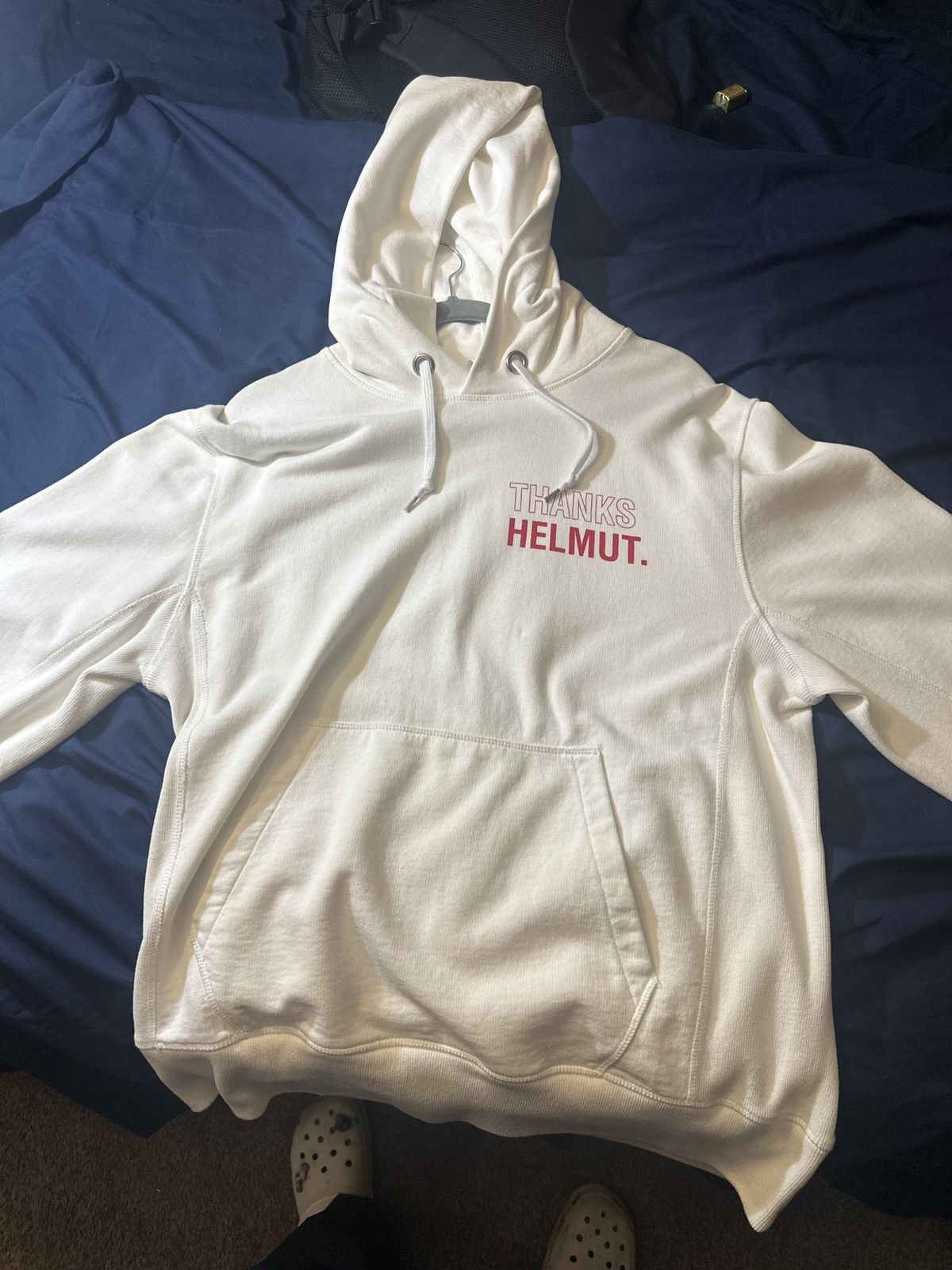 Helmut Lang Helmut lang hoodie thanks helmut Size US L / EU 52-54 / 3 - 3 Thumbnail