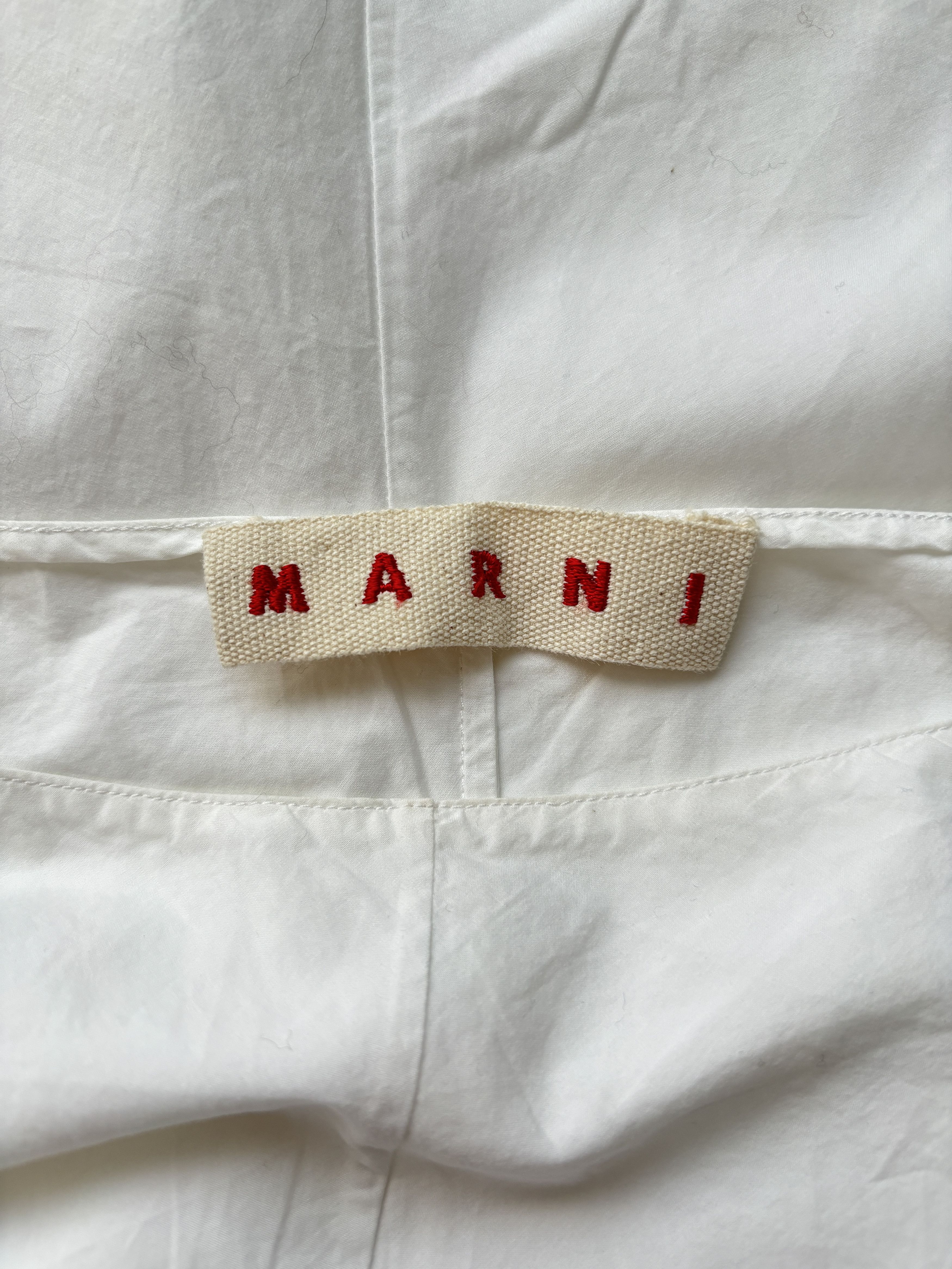 Marni ⚡️QUICK SALE⚡️Marni White Flared Top Blouse Size M / US 6-8 / IT 42-44 - 3 Thumbnail