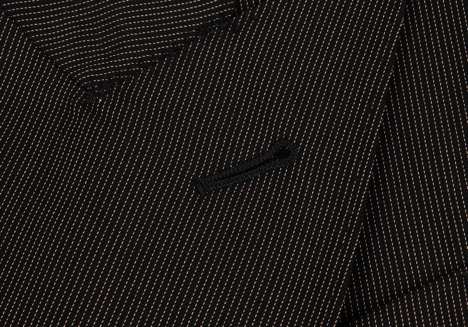 Jean Paul Gaultier Pinstripe Double Jacket in Black Brown, Size 50 Size US M / EU 48-50 / 2 - 5 Thumbnail