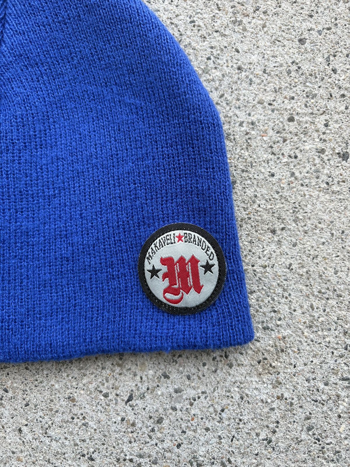 Makaveli × Vintage Vintage 2000s Y2K Makaveli Branded Blue Snow/Ski Beanie Size ONE SIZE - 3 Thumbnail