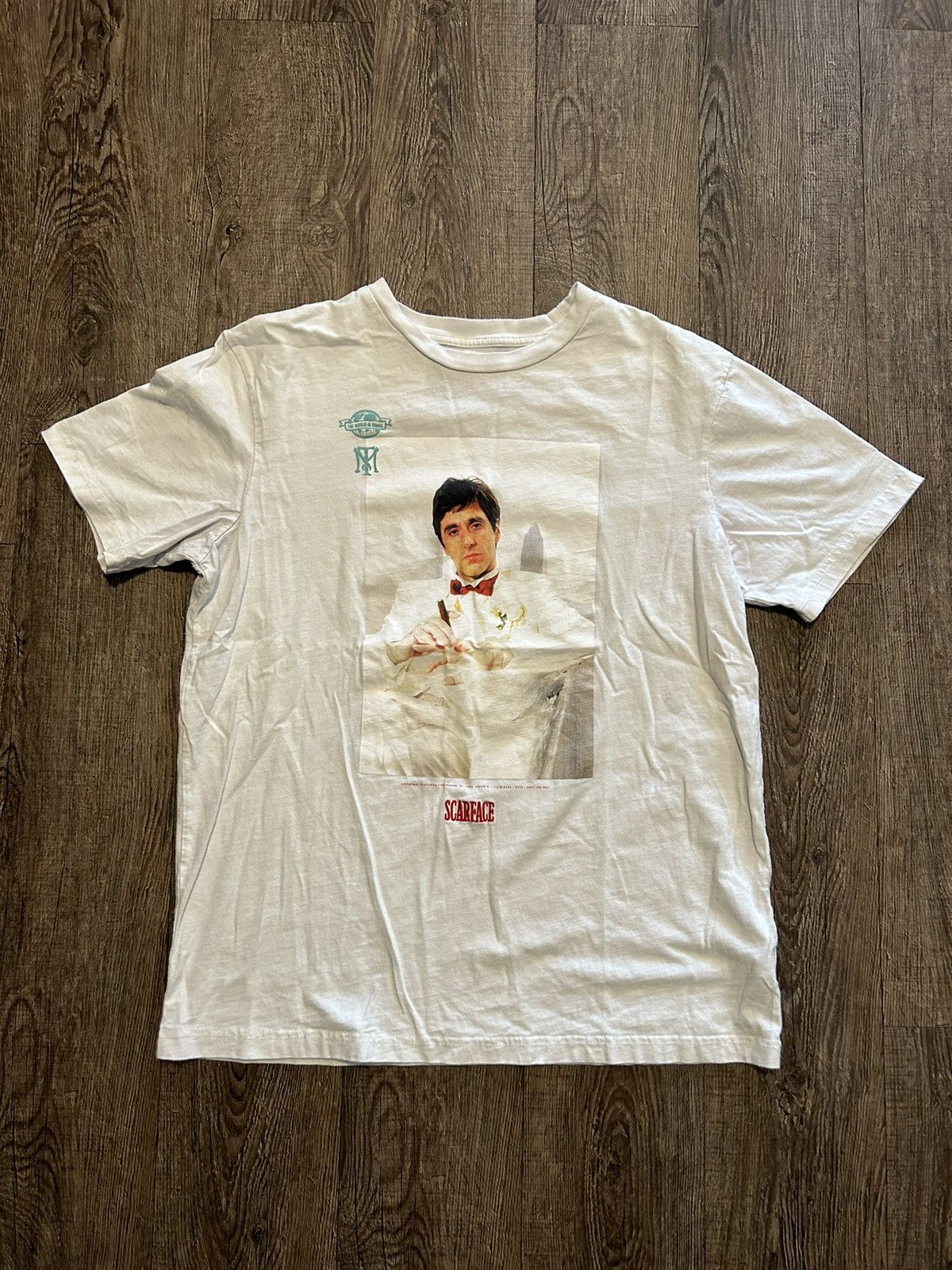 Vintage White Shoe Palace x Scarface The World Is Yours ahirt Size US M / EU 48-50 / 2 - 1 Thumbnail