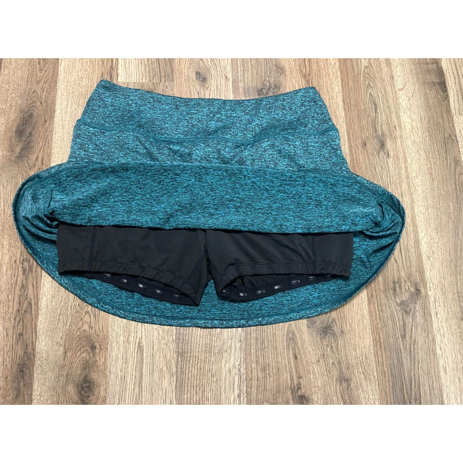 Vintage Fulbelle Skirt, Womens Size Large, Skort, Pocket, Black, Green, Mini, Golf/Tennis, Casual, Short, B Size 36" / US 14 / IT 50 - 3 Thumbnail