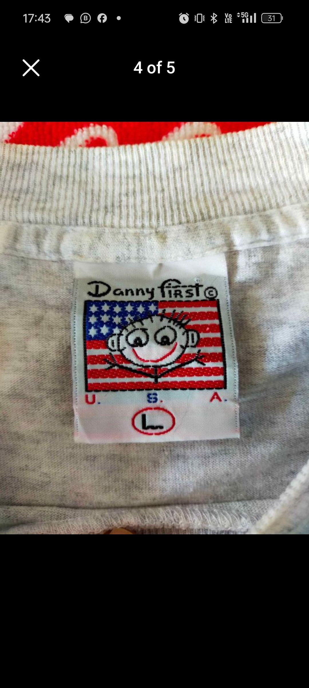 Cartoon Network Danny First Copyright 1994 Made in USA Size US L / EU 52-54 / 3 - 3 Thumbnail