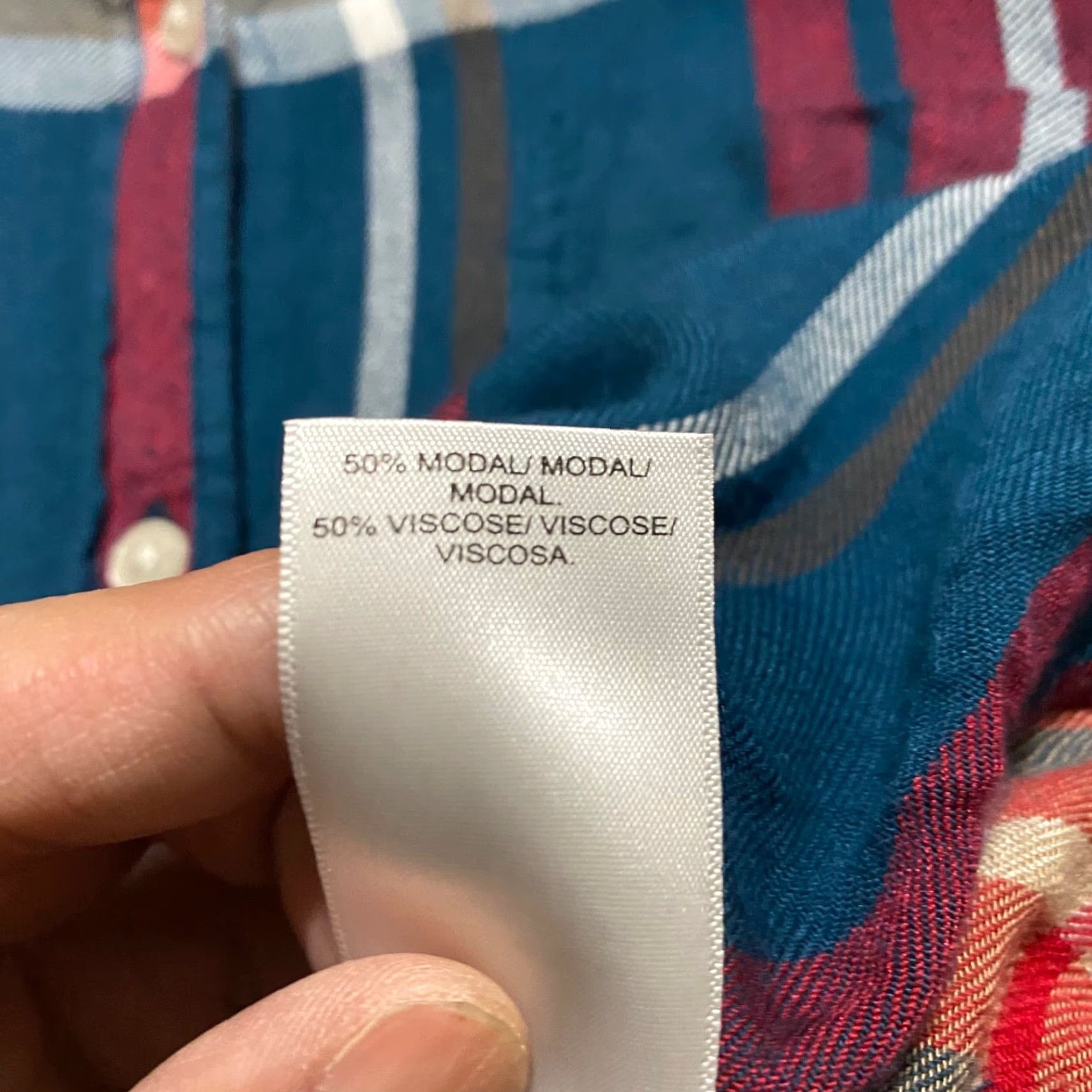 Lucky Brand Lucky Brand Womens Shirt M Multicolor Plaid Long Sleeve Button Up Size M / US 6-8 / IT 42-44 - 6 Thumbnail
