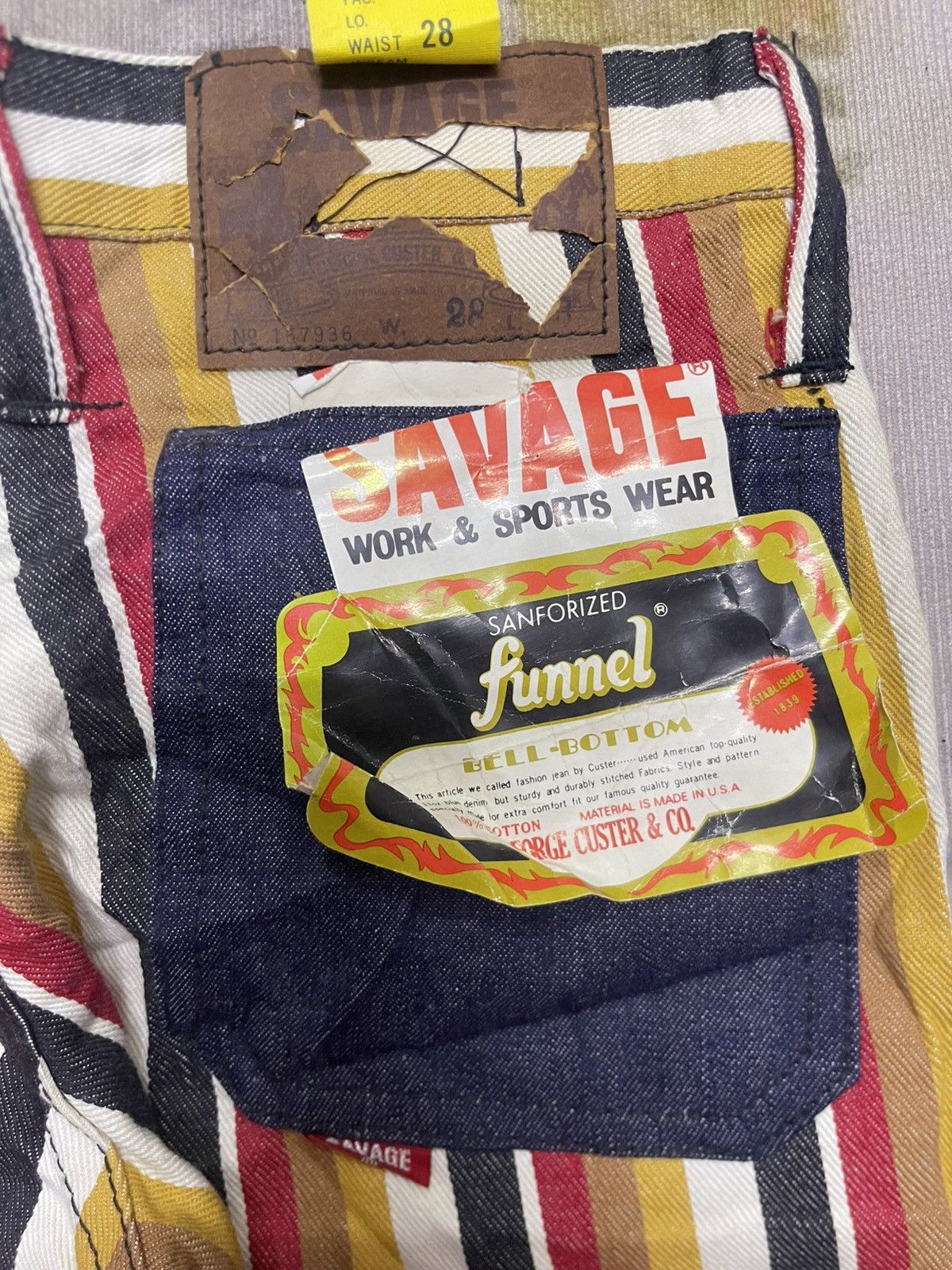 Other Jeans Savage George Custer Bell Bottom USA Size 28" / US 6 / IT 42 - 17 Thumbnail
