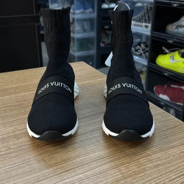 Louis Vuitton Louis Vuitton Black Knit Ankle Booties -2508 Size US 7.5 / EU 40-41 - 2 Thumbnail