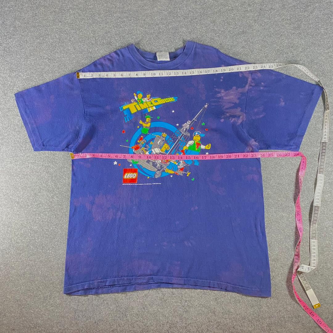 LEGO Vintage 90s Lego Times Cruiser Distressed Tshirt Size US XL / EU 56 / 4 - 3 Thumbnail