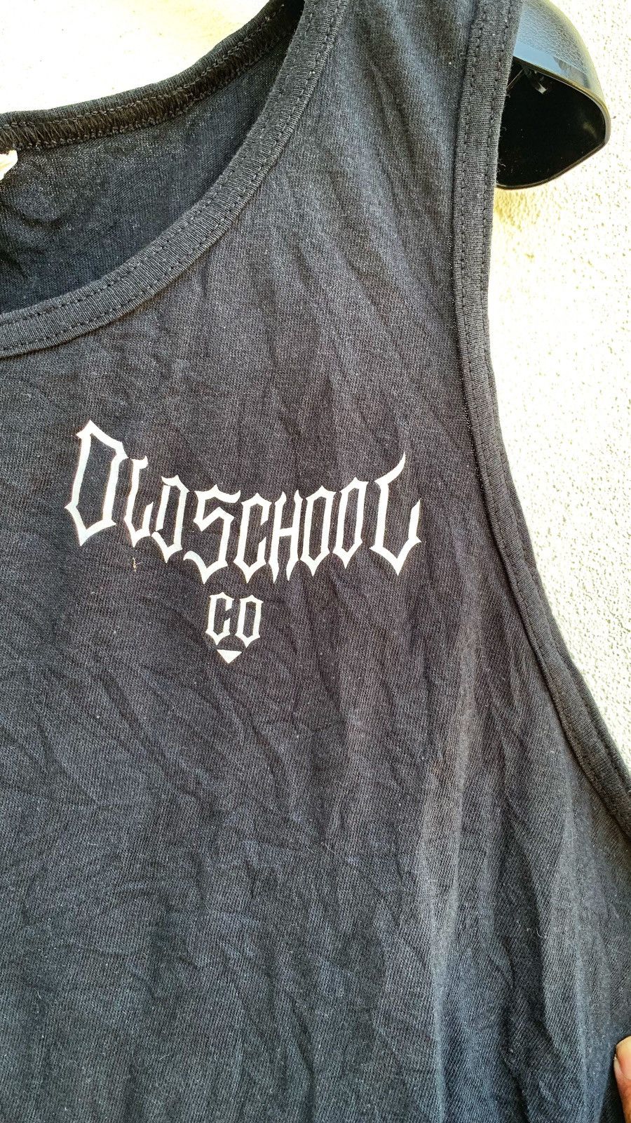 Gildan Vintage OLD SCHOOL CO Sleeveless Backhit Prints Size US XL / EU 56 / 4 - 3 Thumbnail