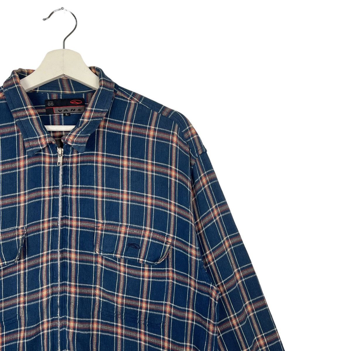 Vans 🔥90s VINTAGE VANS CHECK ZIPPER SHIRT JACKET Size US L / EU 52-54 / 3 - 6 Thumbnail