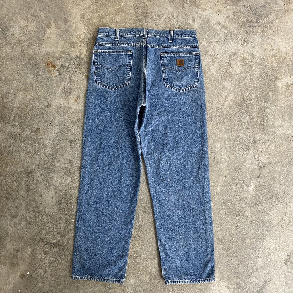 Carhartt Vintage Carhartt Blanket Lined Relaxed Fit Denim Jeans Size US 35 - 19 Thumbnail