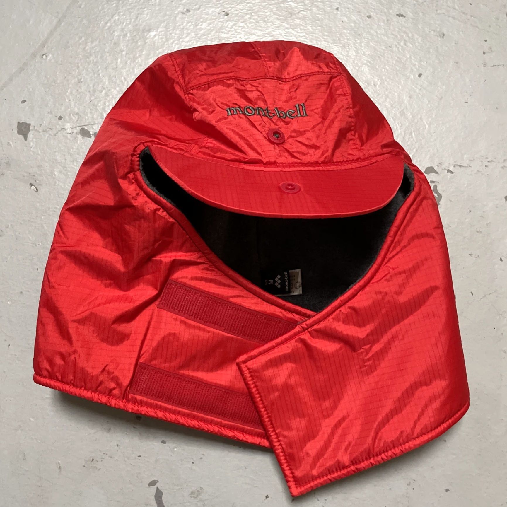 Montbell VINTAGE Montbell Climaplus Fleece Lined 5-Panel Ear Flap Cap Made Japan M NWT Red Unisex Adults Hats Kinder? Size US M / EU 48-50 / 2 - 2 Thumbnail
