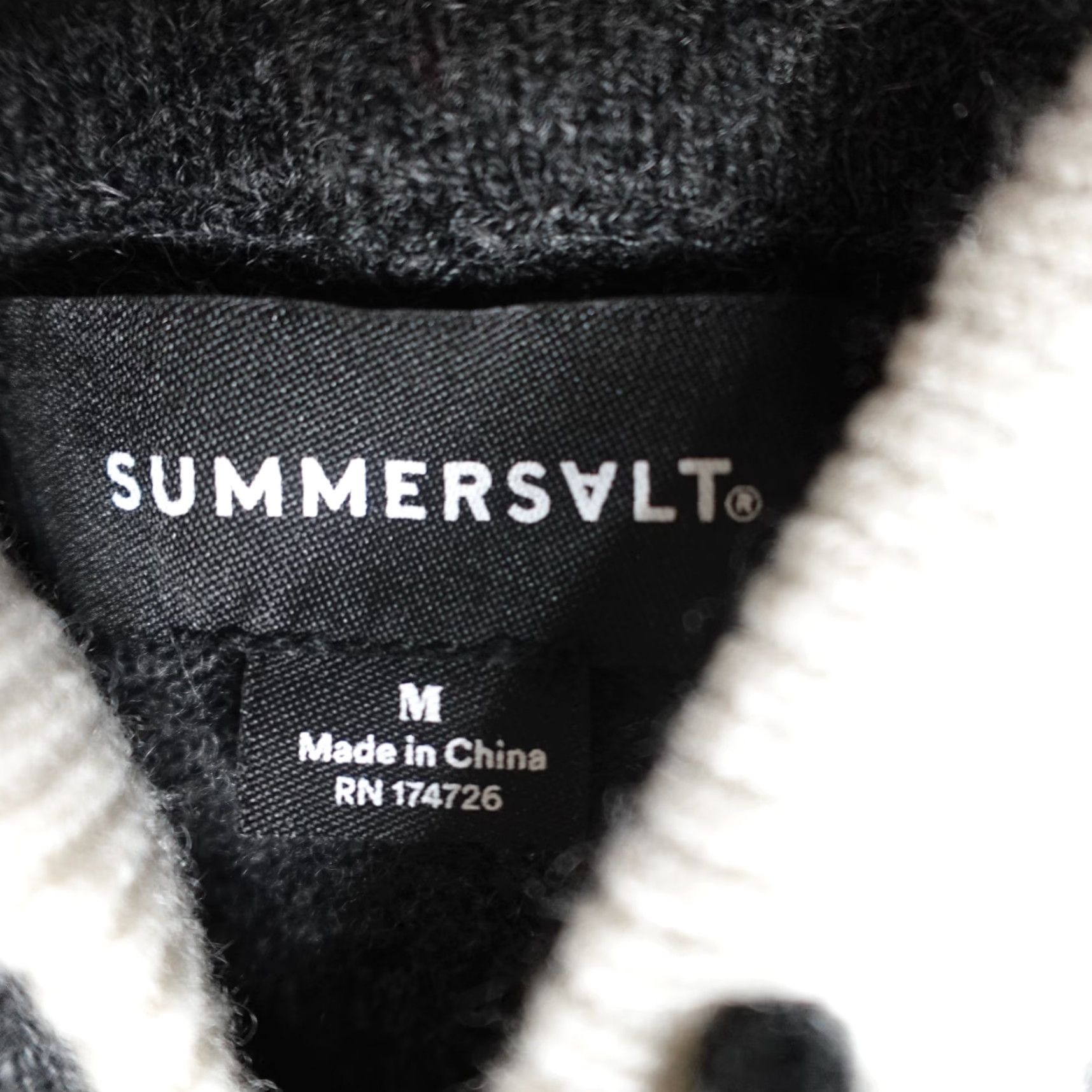 Vintage Summersalt Womens Sweater Medium Gray Merino Wool Cashmere Hoodie Pullover Knit Regular M Womens Mens? Size M / US 6-8 / IT 42-44 - 2 Thumbnail