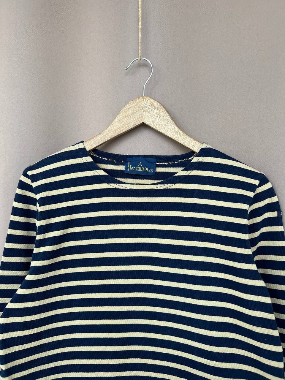 Le Minor Made In France Striped Long Sleeve Women Size 2 M/L