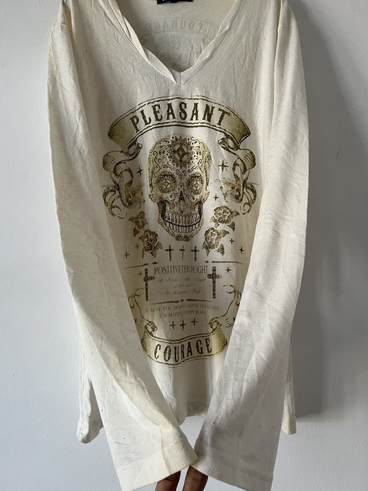 semanticdesign Vintage Semantic Design Courage Skull Big Logo Long Sleeve Size US M / EU 48-50 / 2 - 4 Thumbnail