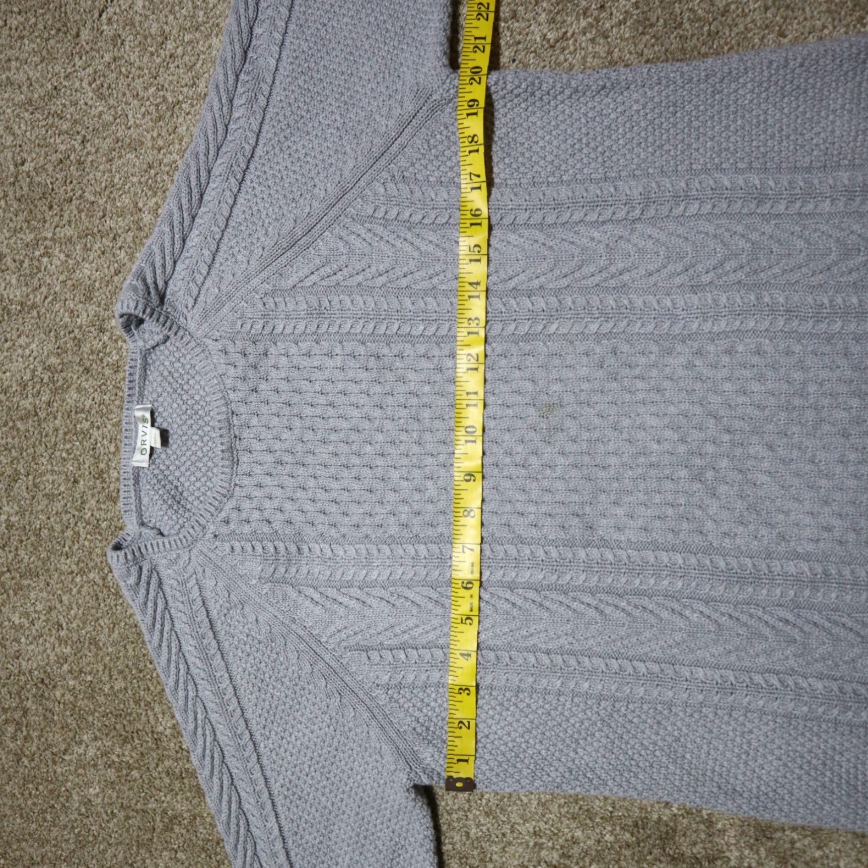 Orvis Orvis Sweater Quilted Gray NIT Sweatshirt Large Women's Size L Knit Jersey Cowl Neck Pullover Lightweight Size L / US 10 / IT 46 - 4 Thumbnail