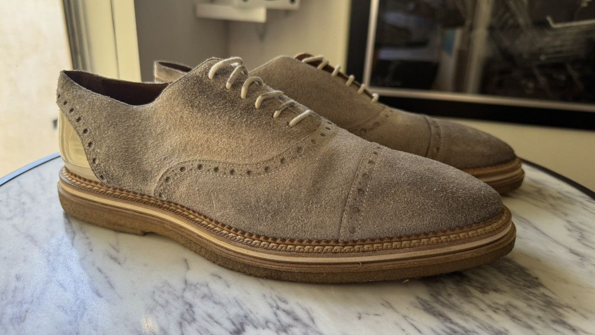 Louis Vuitton Suede Richelieu with Stacked Sole Size US 9 / EU 42 - 1 Thumbnail
