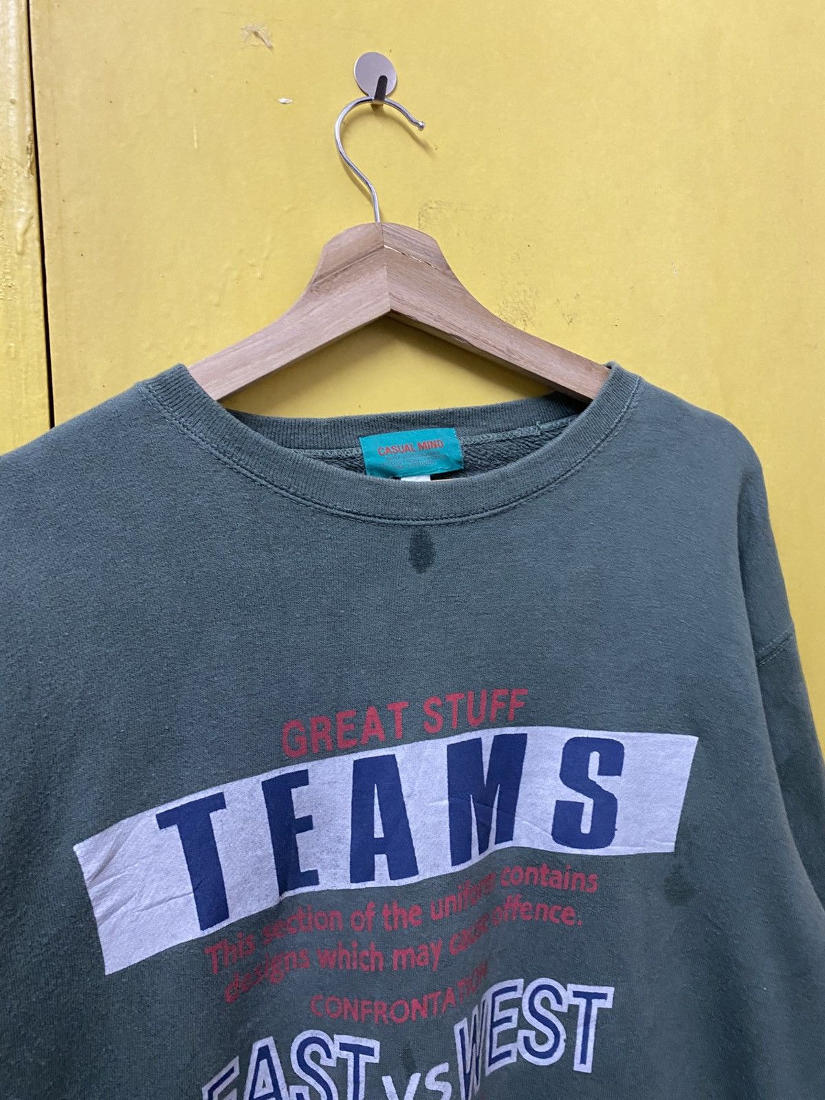 The Unbranded Brand Casual Mind Sweatshirt Crewneck Green Colour Size US L / EU 52-54 / 3 - 4 Thumbnail