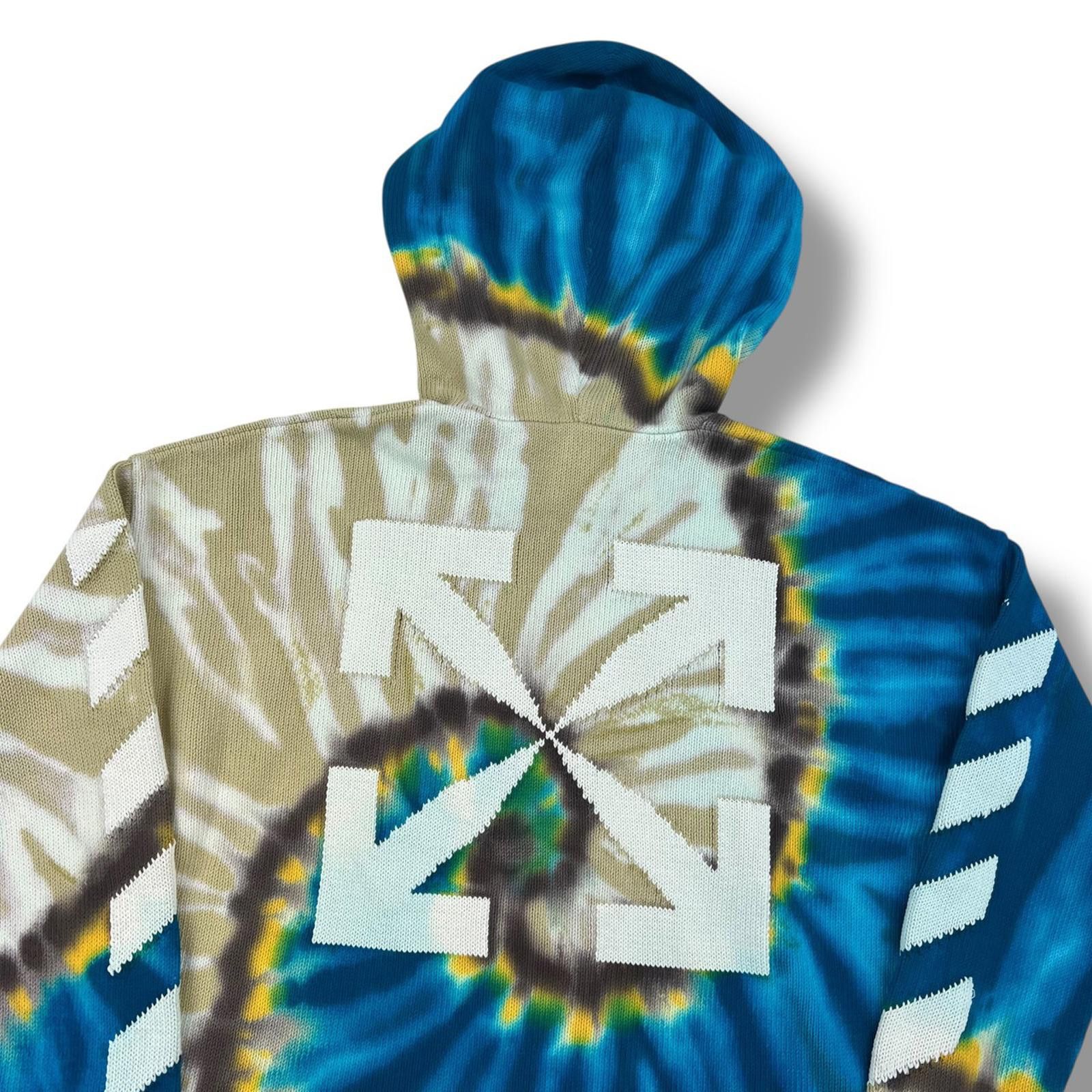 Off-White Off-White Arrows Tie Dye Knitted Hoodie Size US L / EU 52-54 / 3 - 1 Thumbnail