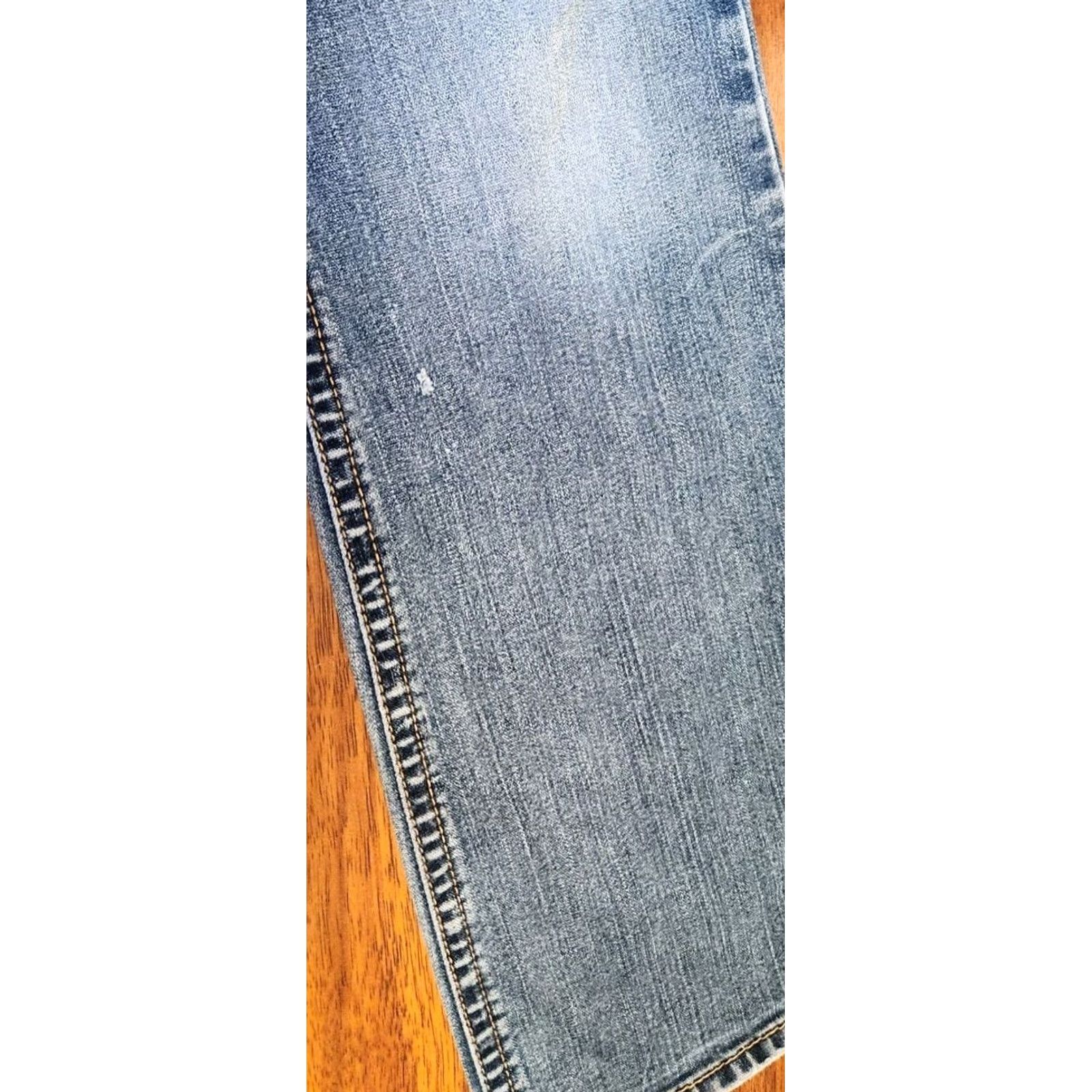 Silver Jeans Co. SILVER Jeans Womens Boot Cut Jeans 28x33 Aiko Blue Denim 5-Pocket Relief Cowboy Western Mid Rise Regular Size 28" / US 6 / IT 42 - 5 Thumbnail