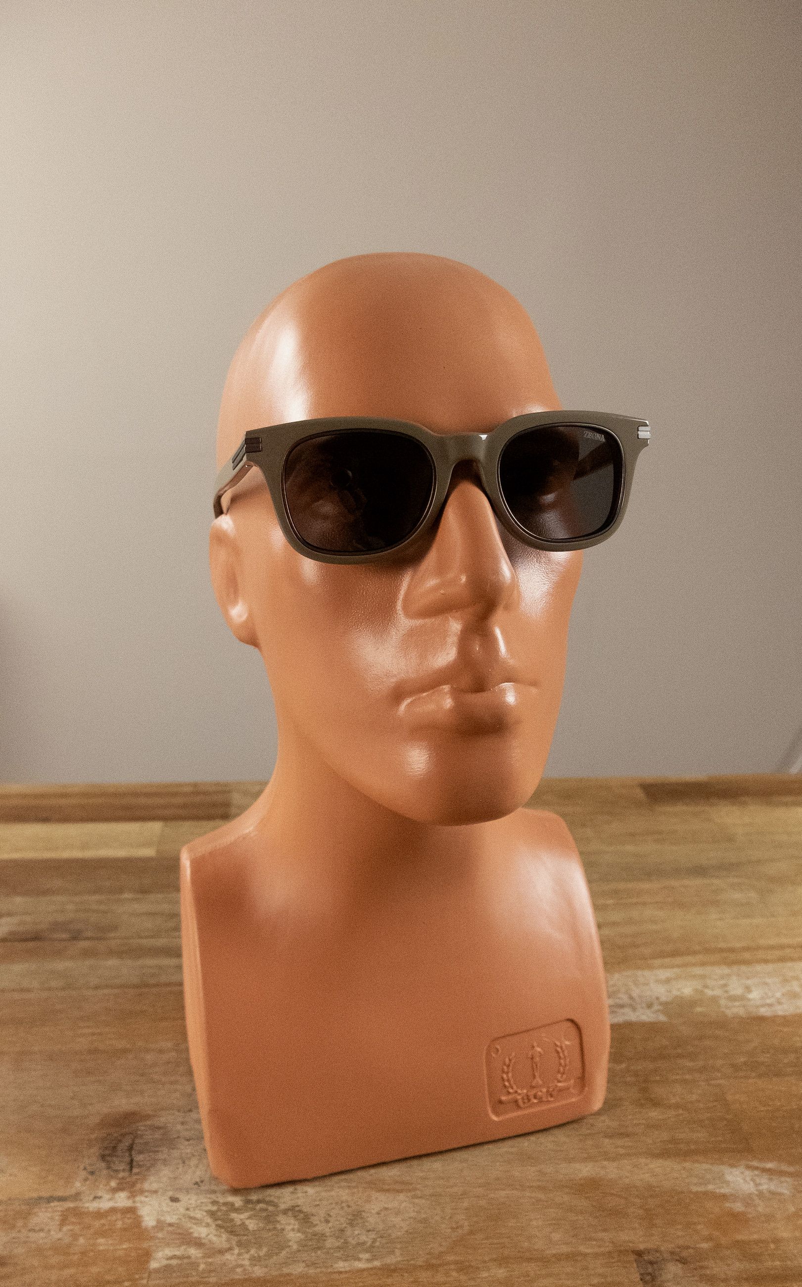 Ermenegildo Zegna ZEGNA shiny beige oval acetate sunglasses authentic Italy Size ONE SIZE - 3 Thumbnail