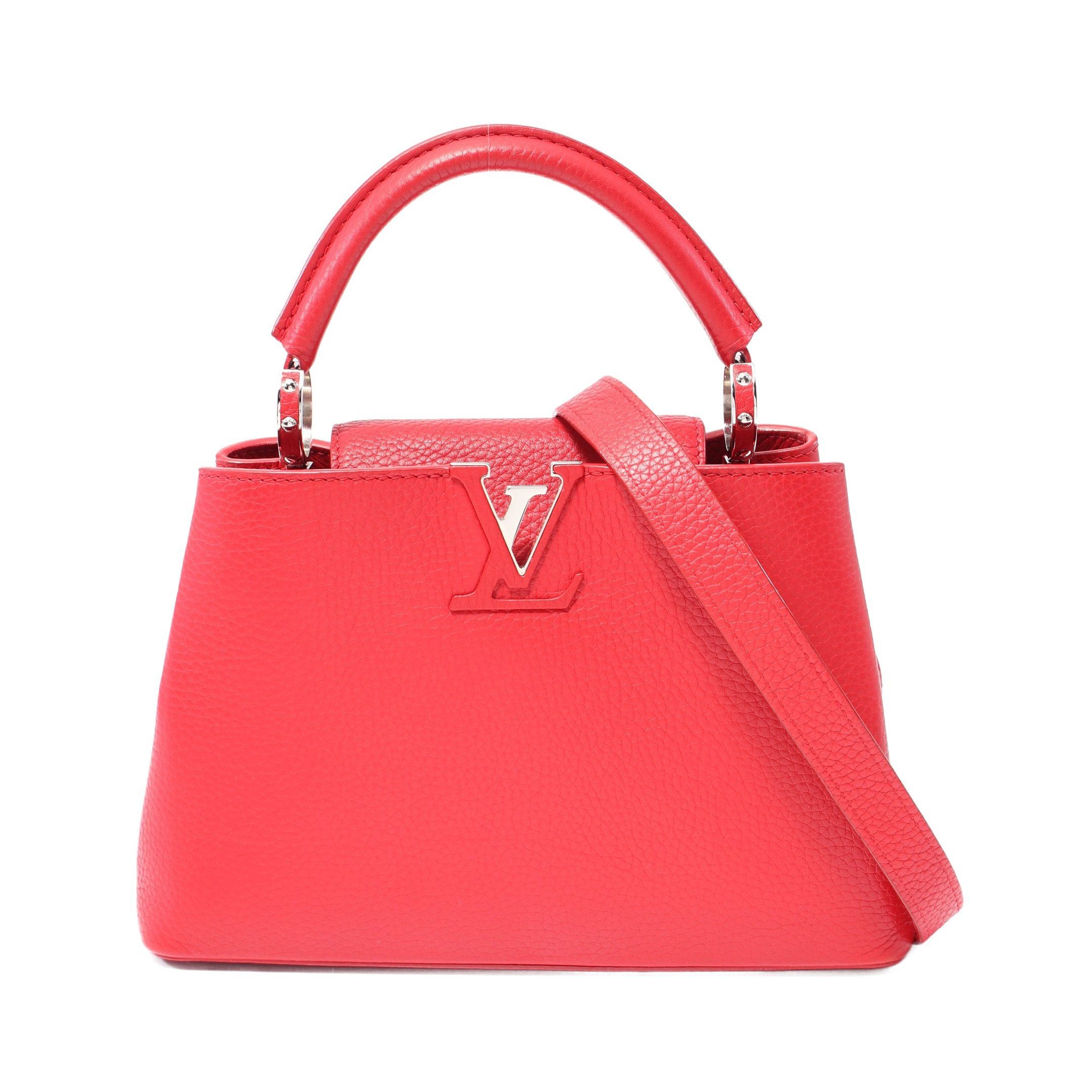 Louis Vuitton Louis Vuitton Capucines Bb Ruby Handbag Taurillon Leather Red Size ONE SIZE - 1 Thumbnail