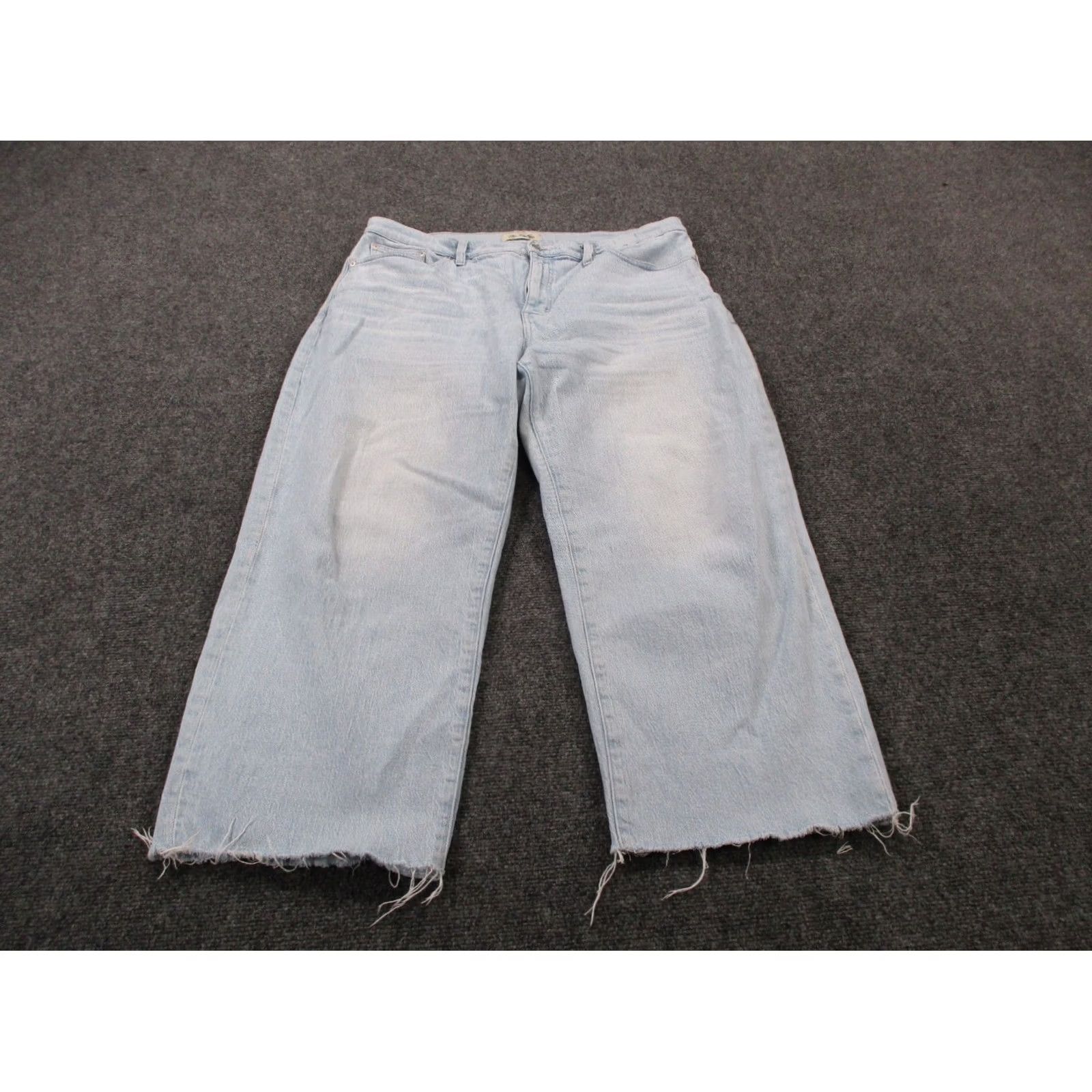 Madewell Madewell Jeans Womens 32 Blue Denim Wide-Leg Crop Vintage Boot Size 25" / US 0 / IT 36 - 2 Thumbnail