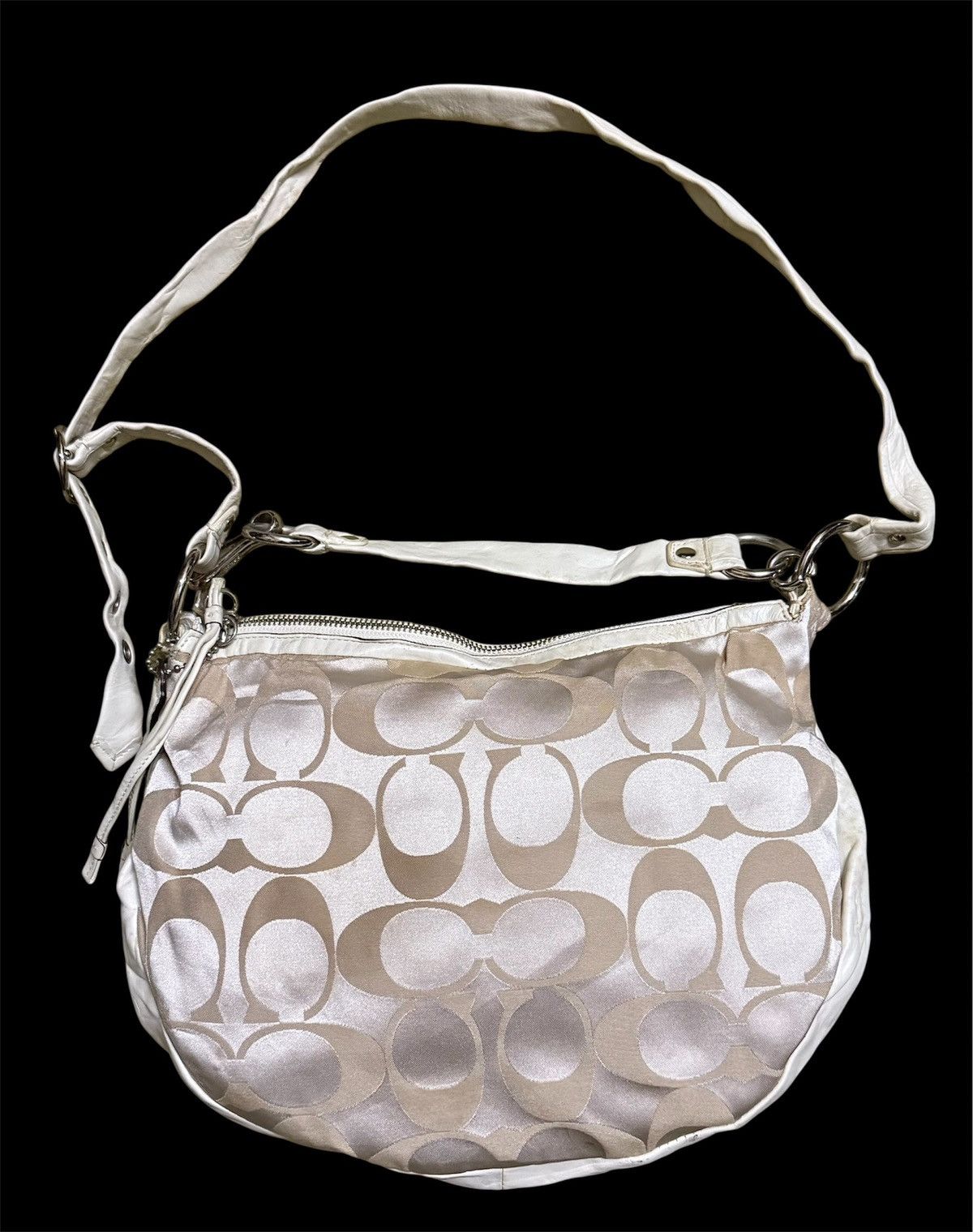 Coach Coach Ali Signature Hobo Canvas and Leather 2way Size ONE SIZE - 1 Thumbnail