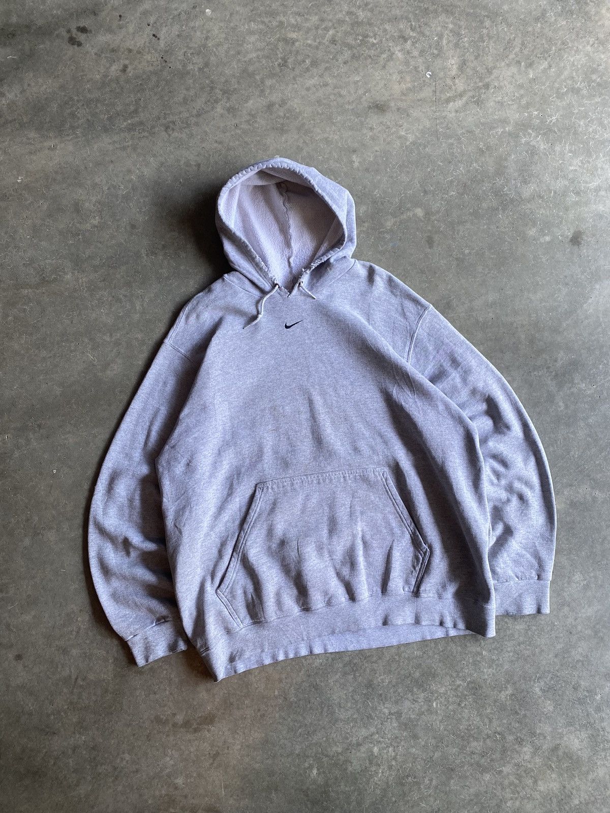 Nike Y2K Nike Center Swoosh Distressed Hoodie Size US XL / EU 56 / 4 - 2 Thumbnail