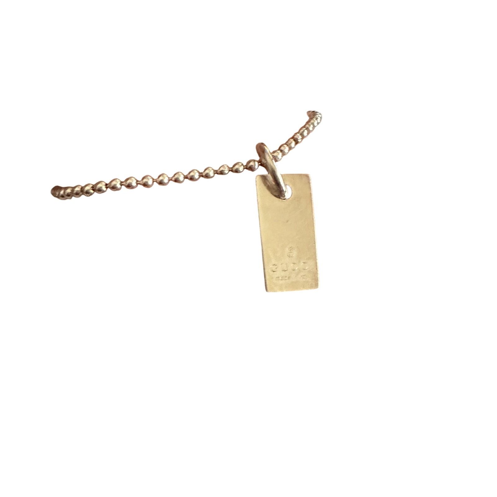 Gucci Gucci Silver Bar Logo Ball Chain Bracelet Size ONE SIZE - 8 Thumbnail