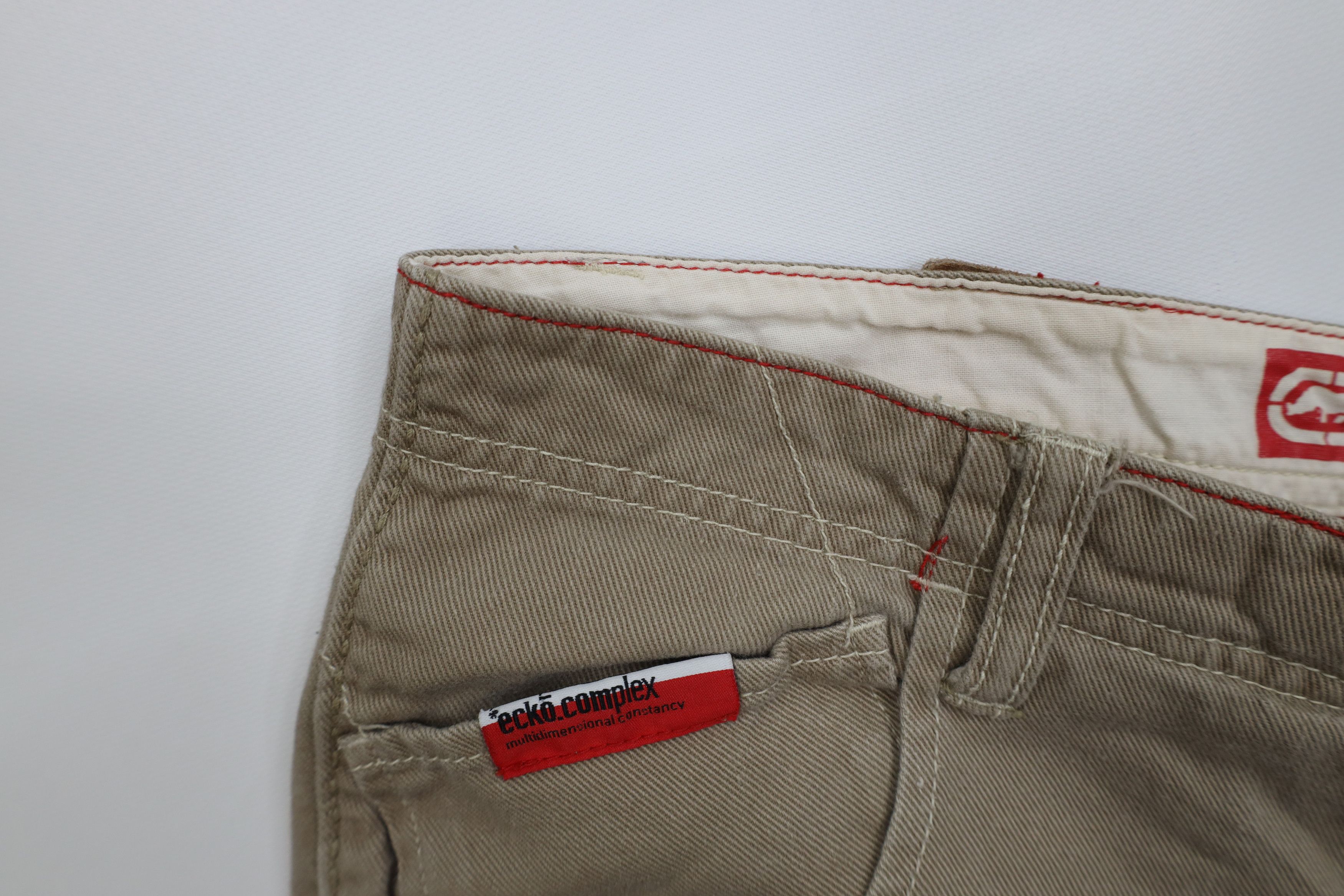 Ecko Unltd. Vintage 90s Y2K Ecko Hip Hop Military Style Shorts Beige Size US 34 / EU 50 - 8 Thumbnail