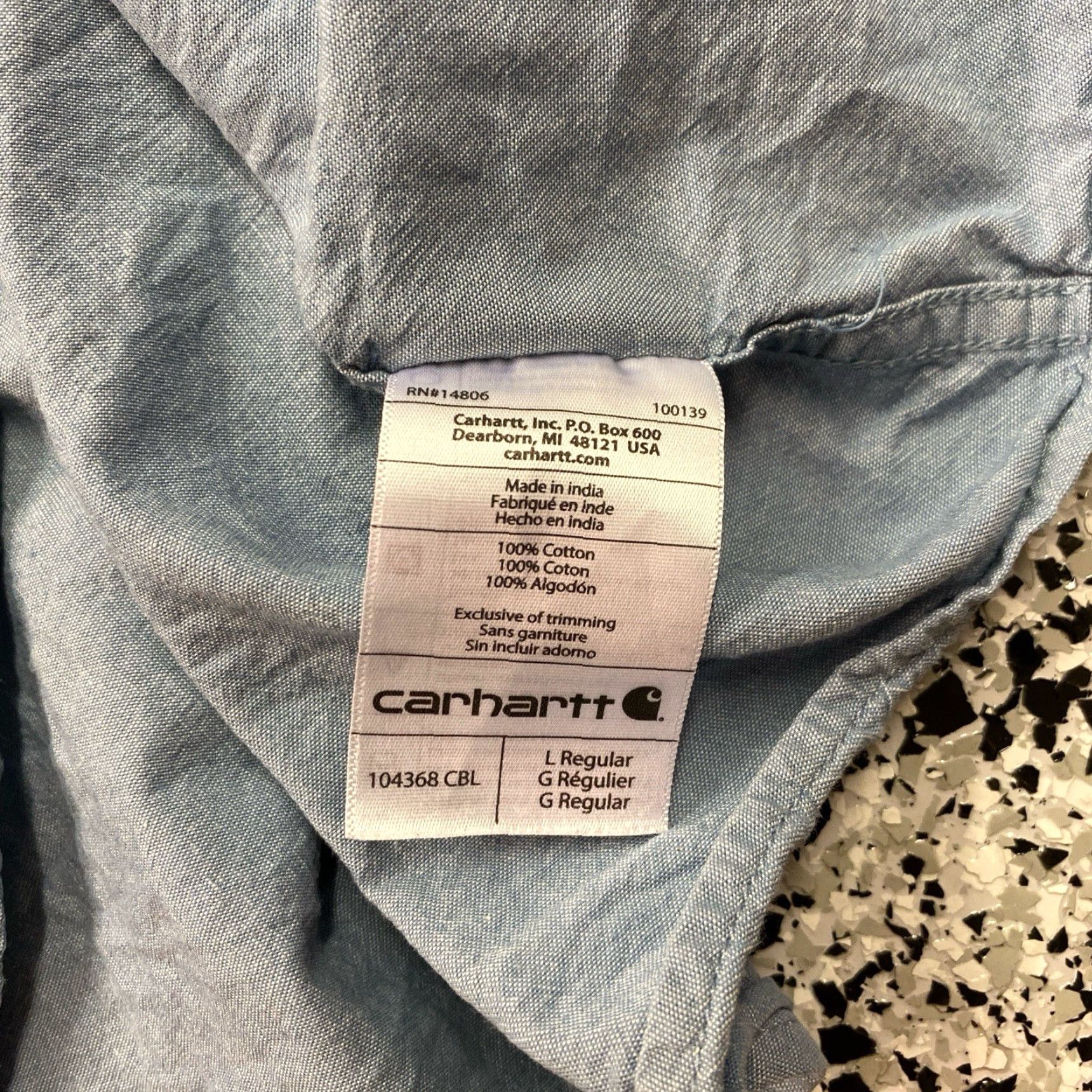 Carhartt VINTAGE Carhartt Denim Button Down Shirt L Large Blue Cotton 90s Western Workwear Mens Button-Up Size US L / EU 52-54 / 3 - 5 Thumbnail