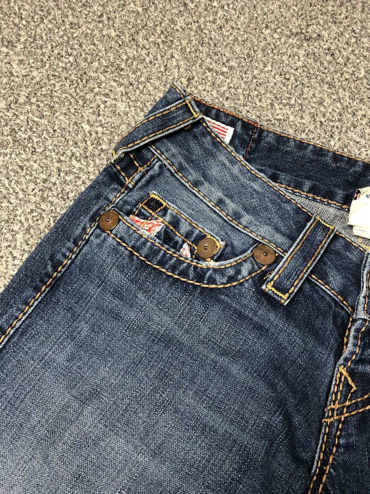 Japanese Brand × True Religion × Vintage Vintage Faded Blue True Religion Ella Rainbow Flare Jeans Size 30" / US 8 / IT 44 - 13 Thumbnail